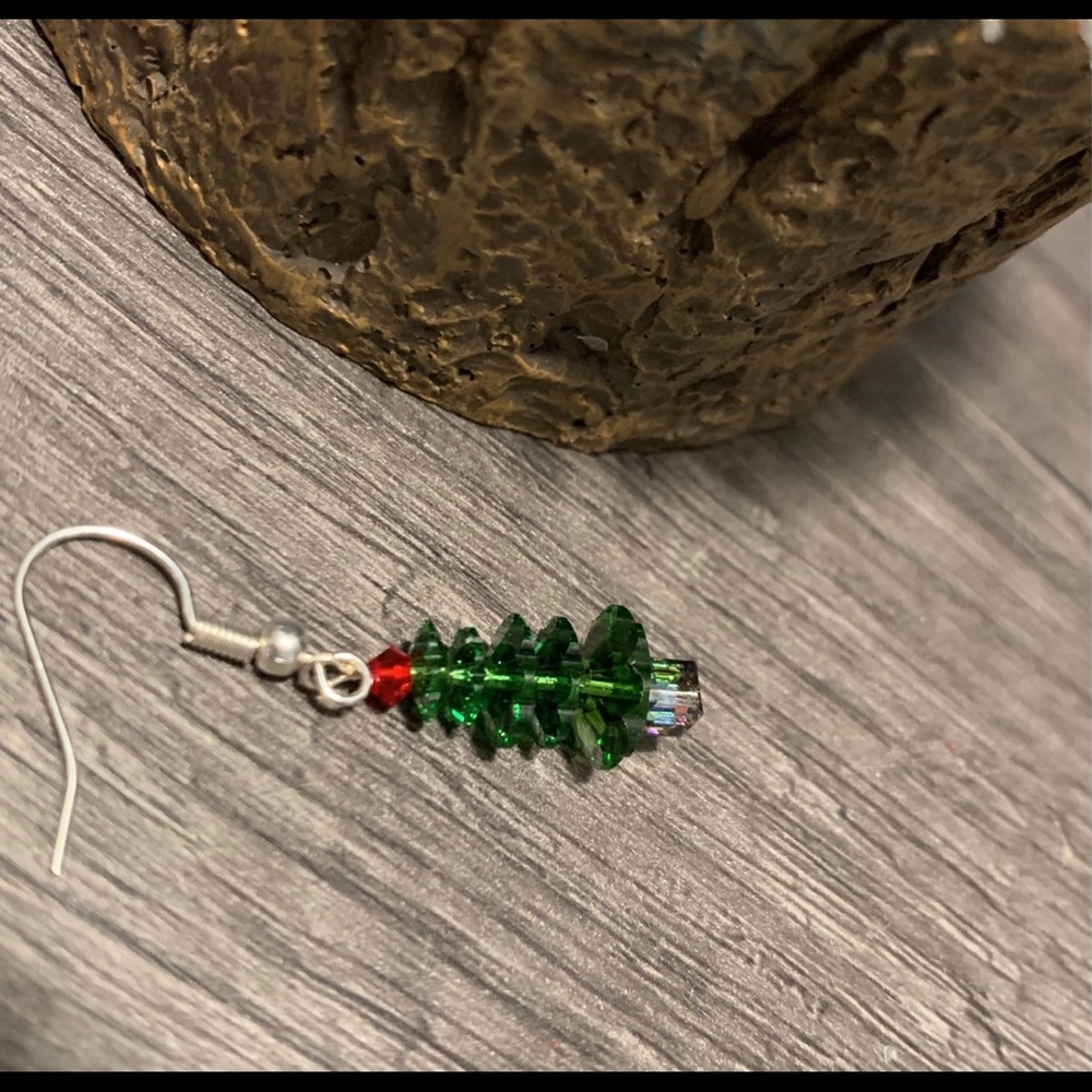 Christmas tree earrings - Picture 3 of 7